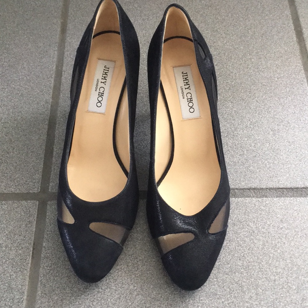 Cut out mesh Jimmy Choo heels